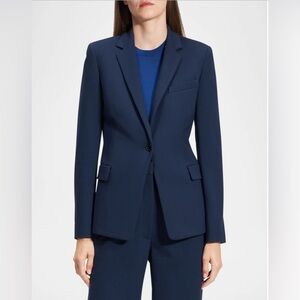 Theory riding blazer in precision Ponte 
+ cropped high waistedt pants